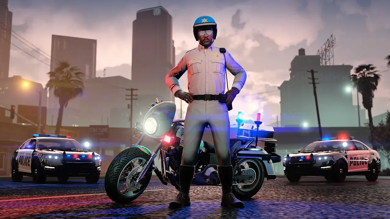 Hol dir mit Twitch Drops das Outfit ''Highway Patrol (Winter)'' und bis zu 1 Mio. GTA$
