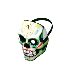 Green Vintage Skull Mask