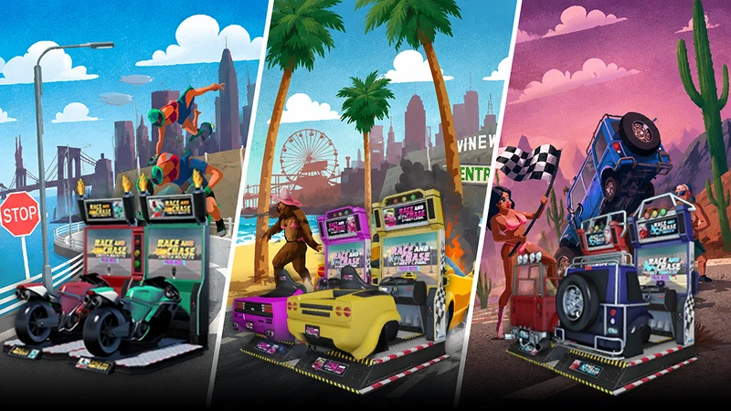 Juego de maquinitas: Carreras urbanas