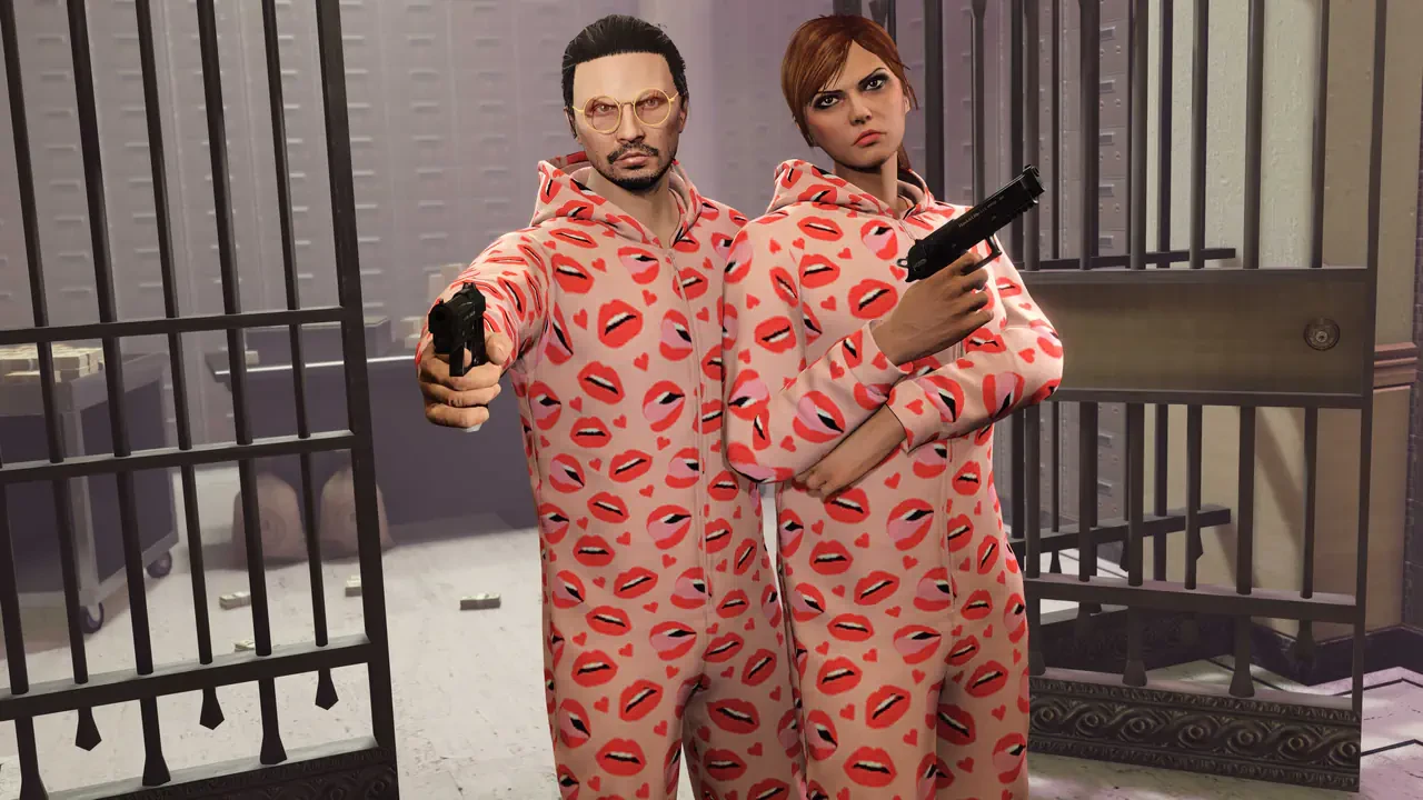Schlüpfe in den Valentinstag-Onesie