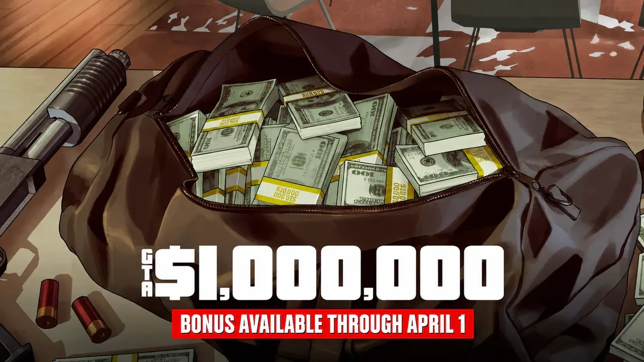 Get a GTA$1,000,000 Gift Just for Playing