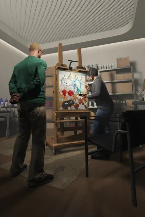 Nuevo estudio de arte en la mansión